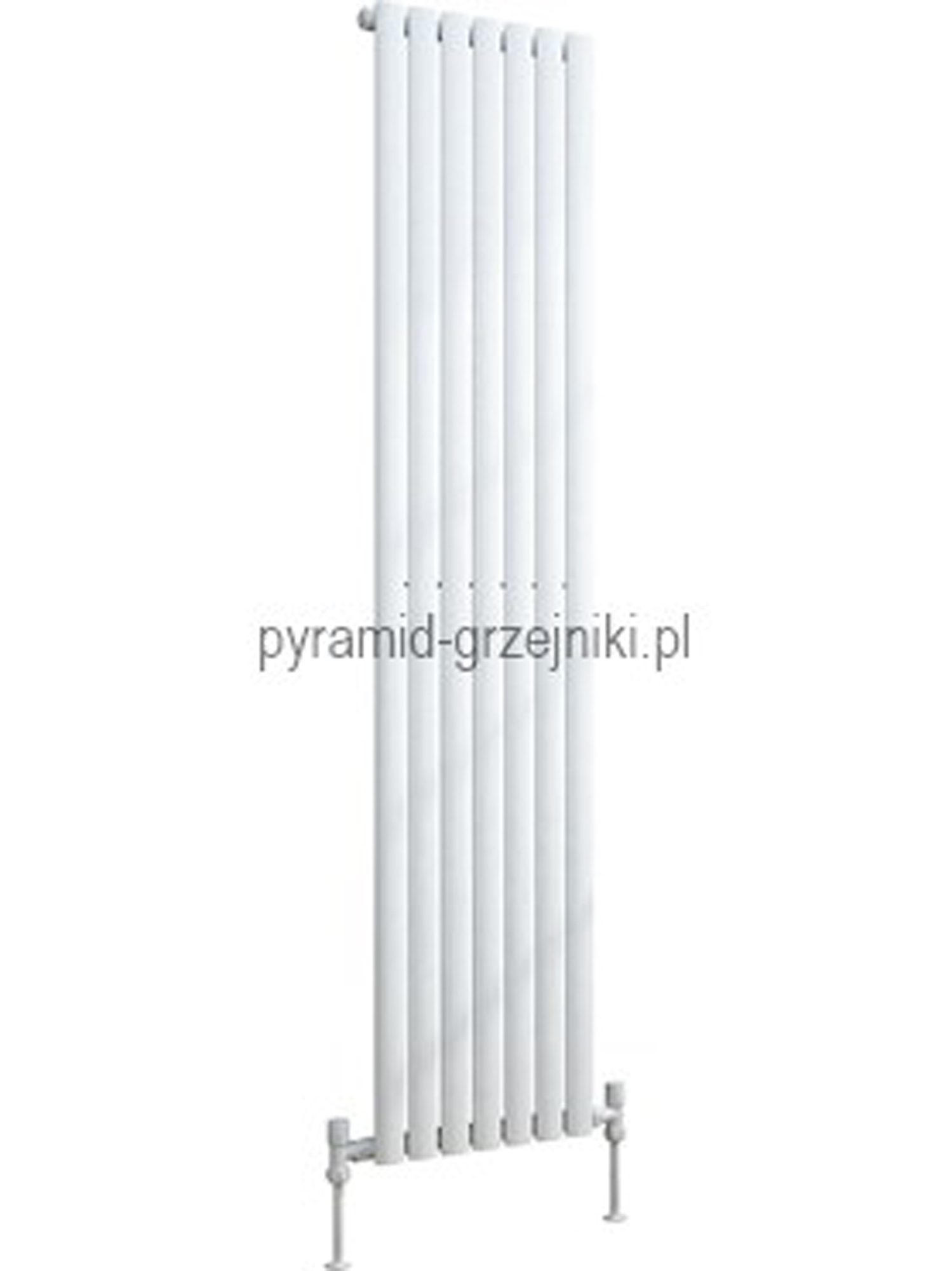 Grzejnik pionowy dekoracyjny VERTICA 420/1500 mm pojedynczy - biały