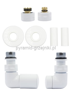 Zawór regulacyjny Vision All in One - biały mat alu-pex - PEX 16mm lewy 
